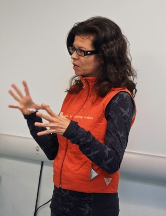Vanessa Ramos-Velasquez, A•LIVE workshop, Taos Charter School, photo: Liz Burns